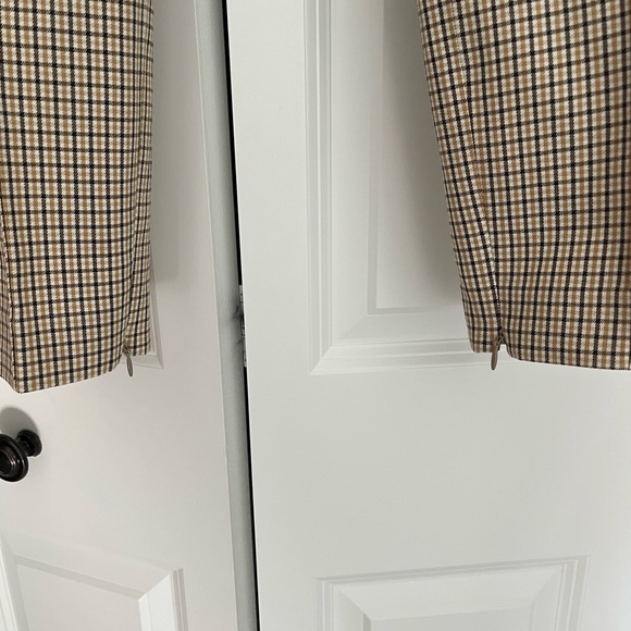 Theory Alettah Ainsley Check cropped pants. Size 2. - Picture 3 of 5